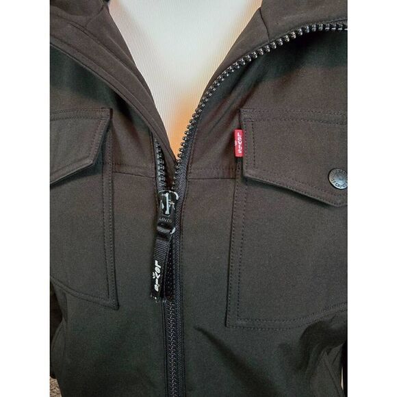 Levis Men's Soft Shell Hooded Coat Sz M - Picture 2 of 11